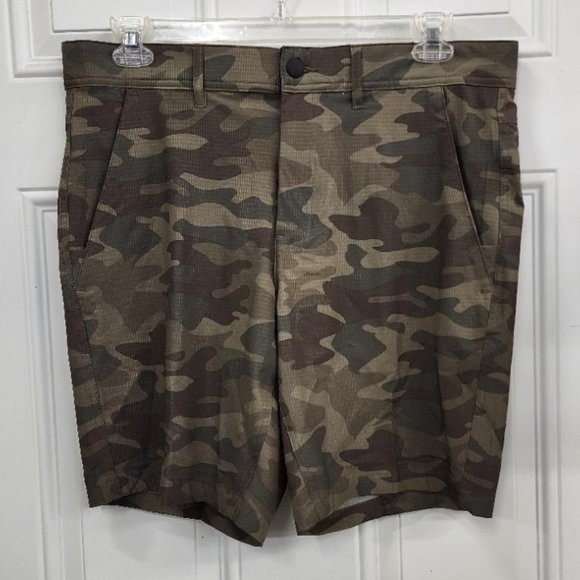 New George Green Camo Shorts - Size 36 - Picture 1 of 10